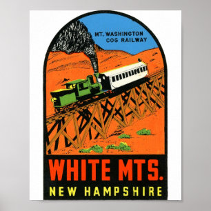 Weiße Berge New Hampshire Poster