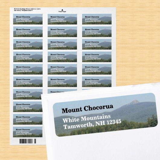 Weiße Berge New Hampshire Rücksendeadresse