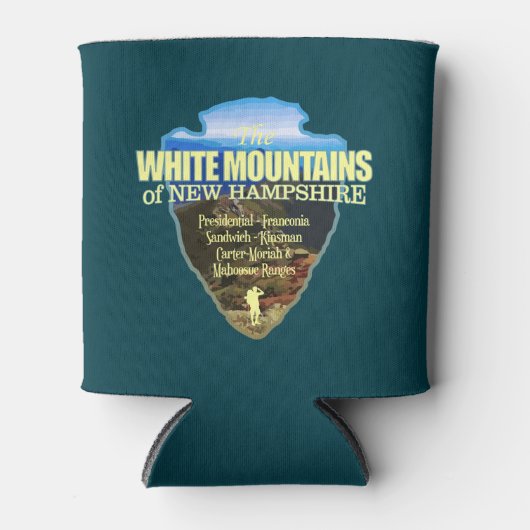 Weiße Berge (Pfeilspitzen) Dosenkühler (Vorderseite)