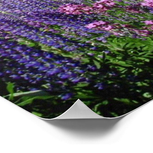 Weiße Berge Poster (Ecke)