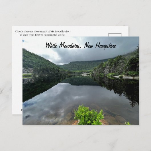 Weiße Berge Postkarte (Vorne/Hinten)