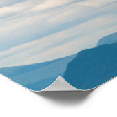 Weiße Berge unter einem bewölkten Himmel, New Hamp Poster (Ecke)