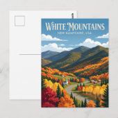 Weiße Berge USA Postkarte (Vorne/Hinten)