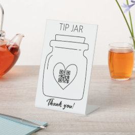 Weiße, berufliche QR-Code-Digitalspitze Sockelschild