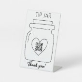 Weiße, berufliche QR-Code-Digitalspitze Sockelschild (Vorderseite)