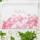 Weiße Bezeichnung der Wasserfarbe Geschirrtuch (Gefaltet)