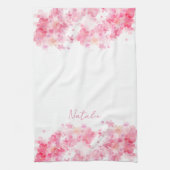 Weiße Bezeichnung der Wasserfarbe Geschirrtuch (Vertikal)