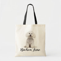 Weiße Bichon Frise Welpe Hund Liebe