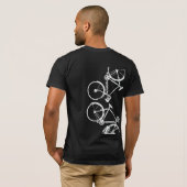 Weiße Bikes . inspiriertes Fahrrad T-Shirt (Schwarz voll)