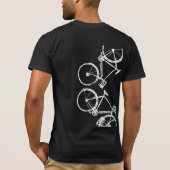 Weiße Bikes . inspiriertes Fahrrad T-Shirt (Rückseite)