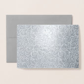 Weiße Bildlaufbahnen auf Silber Folienkarte (Vorderseite mit Umschlag)