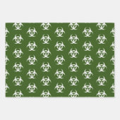 Weiße Biogefährdung Geschenkpapier Set (Vorderseite)