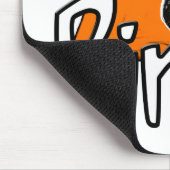 Weiße Birdie-Maus Mousepad (Ecke)