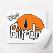 Weiße Birdie-Maus Mousepad (Mit Mouse)