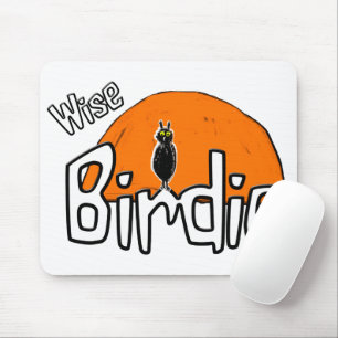 Weiße Birdie-Maus Mousepad