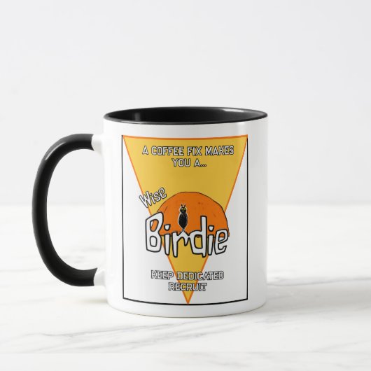 Weiße Birdie-Tasse Tasse (Links)