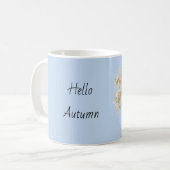 Weiße Birke Herbst Kaffeetasse (Vorderseite Links)