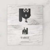 Weiße Birke Rustikaler Bauernhof Hirschantler Platzkarte (Außenseite Aufgefaltet)