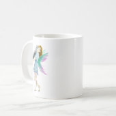 Weiße Birke Tree Fairy trägt Rinde Kaffeetasse (Vorderseite Links)