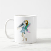Weiße Birke Tree Fairy trägt Rinde Kaffeetasse (Links)