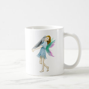 Weiße Birke Tree Fairy trägt Rinde Kaffeetasse