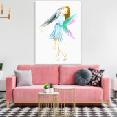 Weiße Birke Tree Fairy trägt Rinde Leinwanddruck (Insitu (Wohnzimmer))