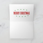 Weiße Birken-Baum-Waldgruß-Karte mit rotem Dee Karte (Innenseite)