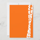 Weiße Birkenbaum/Babydusche Einladung (Rückseite)