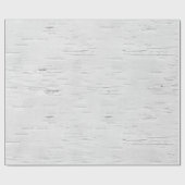 Weiße Birkenbaum Barke Textur Geschenkpapier (Flach)