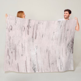 Weiße Birkenbaum Holz Rustikaler Stallbaum Chic Fleecedecke