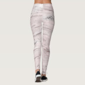 Weiße Birkenbaum Holz Rustikaler Stallbaum Chic Leggings (Rückseite)