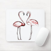 Weiße Birkenbaum Holz Rustikaler Stallbaum Chic Mousepad (Mit Mouse)