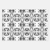 Weiße Birkenbaumbraue Gemustert Geschenkpapier Set (Vorderseite)