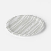 Weiße Birkenbäume Pappteller (Schrägansicht)