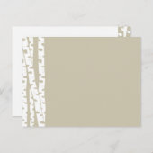 Weiße Birkenbäume Postkarte (Vorne/Hinten)