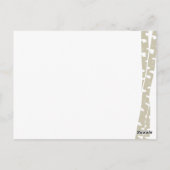 Weiße Birkenbäume Postkarte (Rückseite)