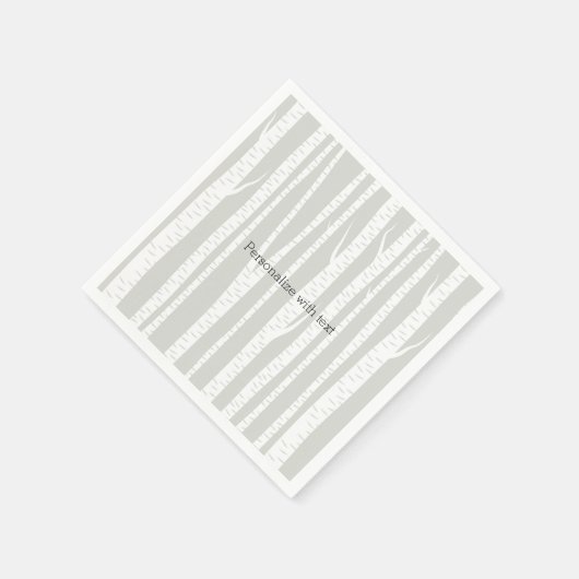Weiße Birkenbäume Serviette (Ecke)