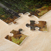 Weiße Birkenbäume und Herbst-Fernen am Rocky Mount Puzzle (Seite)