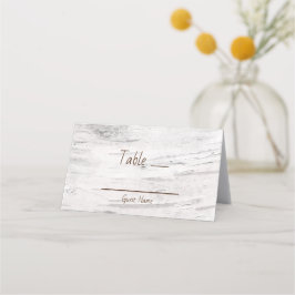 Weiße Birkenholz Rustikaler Stalltisch Platzkarte