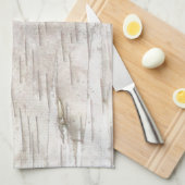 Weiße Birkenrinde Küchentuch (Viertel Falte)