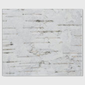 Weiße Birkenstruktur Geschenkpapier (Flach)