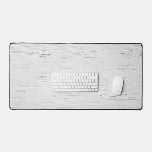 Weiße Birkenstruktur Schreibtischunterlage (Tastatur & Maus)