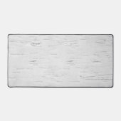 Weiße Birkenstruktur Schreibtischunterlage (Vorderseite)