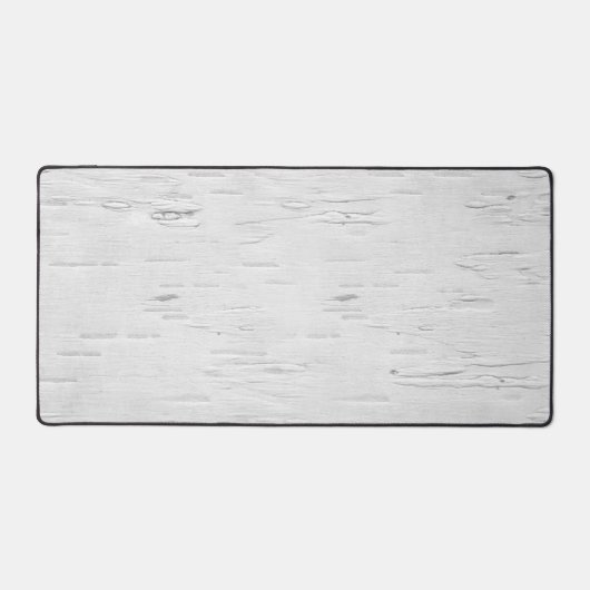 Weiße Birkenstruktur Schreibtischunterlage (Vorderseite)