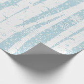 Weiße Birne auf blauem Umschlagpapier Geschenkpapier (Ecke)