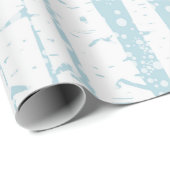 Weiße Birne auf blauem Umschlagpapier Geschenkpapier (Rolleneckpunkt)