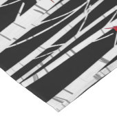 Weiße Birne mit Kardinälen Kurzer Tischläufer (Ecke)