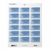 Weiße Birne, Red Bird Address Label Adressaufkleber (Vorne)