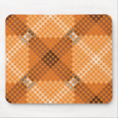 Weiße bis braune Kreise auf orangefarbenen, quadra Mousepad (Vorne)