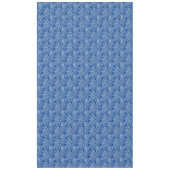 Weiße Blätter auf Blue Tablecloth Tischdecke (Vorderseite)